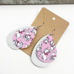 The Aristocats teardrop hand made earrings